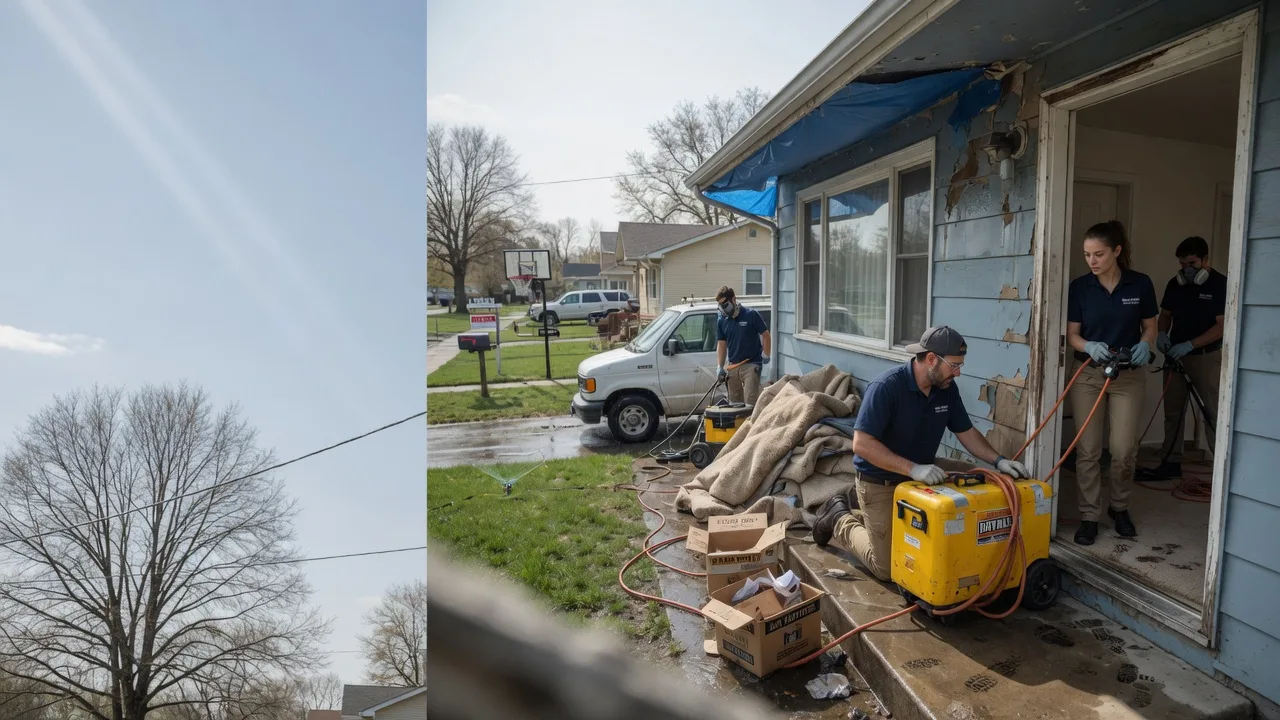Basement Flood Cleanup in Ewing, IL near me